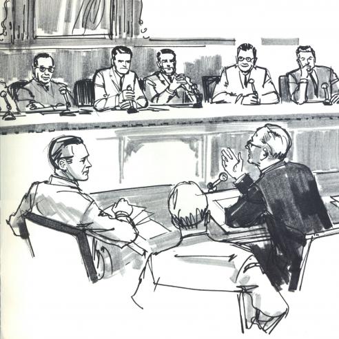Stein testifies in court for N.E.I. 