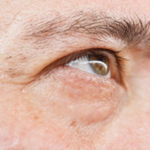 close up of eye